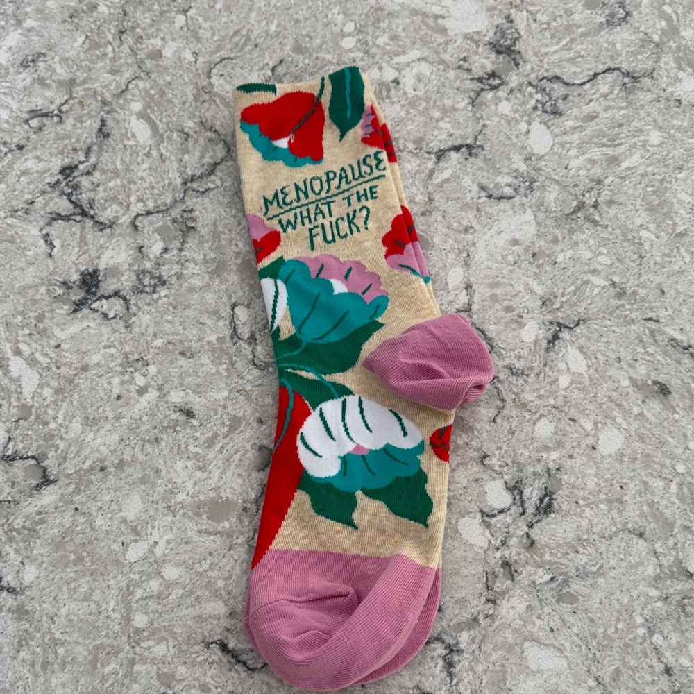 Colorful Graphic Socks with Text